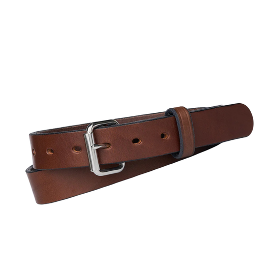 FRONTIER LEATHER BELT – BROWN