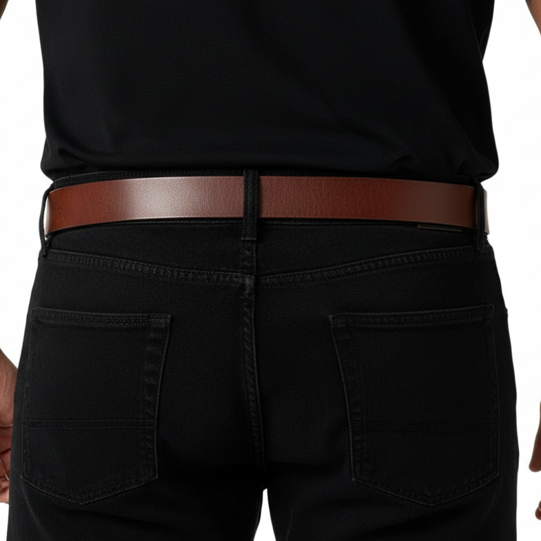 FRONTIER LEATHER BELT – BROWN