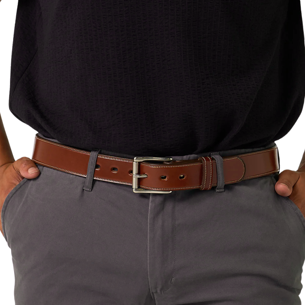 Heritage Genuine Leather Belt – Brown