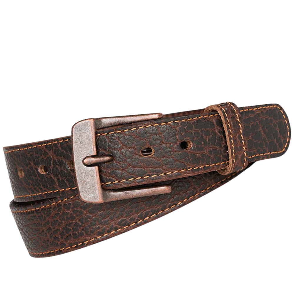 SUMMIT GENUINE LEATHER BELT– DARK BROWN